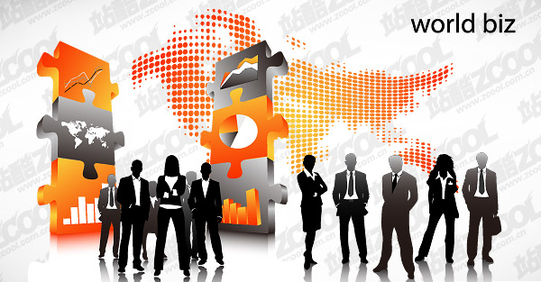 2款商务人物插图矢量素材