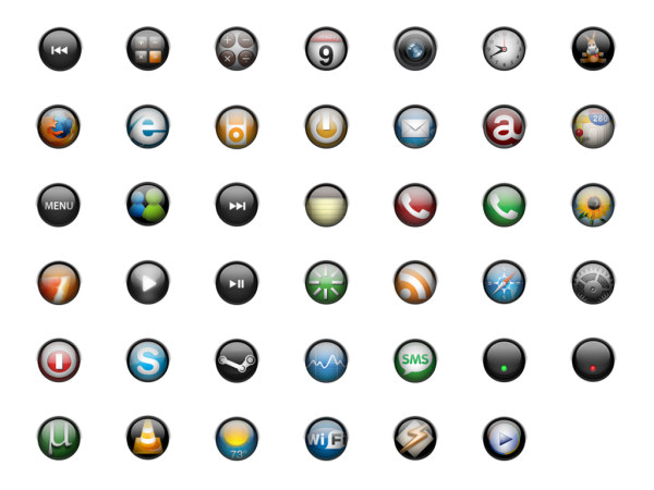 水晶圆球按钮iphone图标png