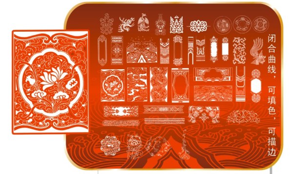 极品古典边框图案矢量素材-5