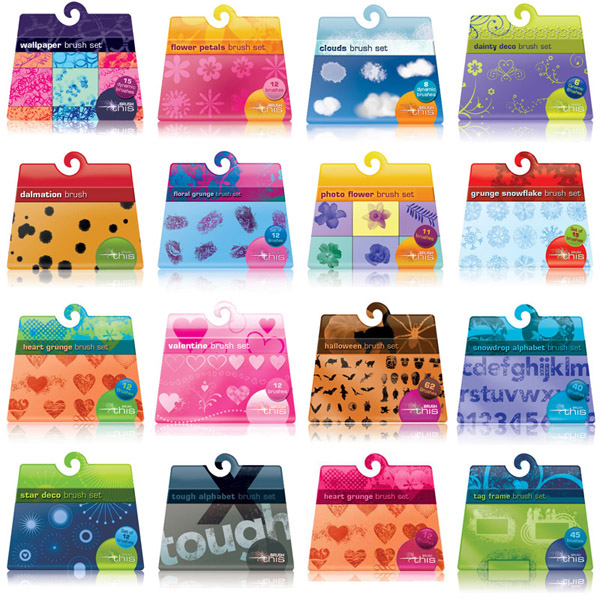 Awesome&nbsp;Photoshop&nbsp;Brushes&nbsp;Pack（22套优秀的photoshop笔刷）