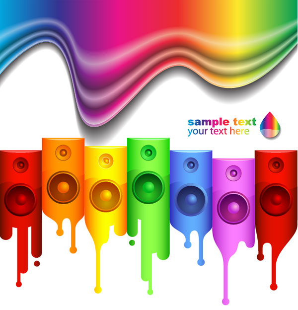 五颜六色的矢量素材