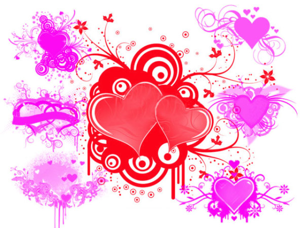 多款炫酷心型PHOTOSHOP笔刷！