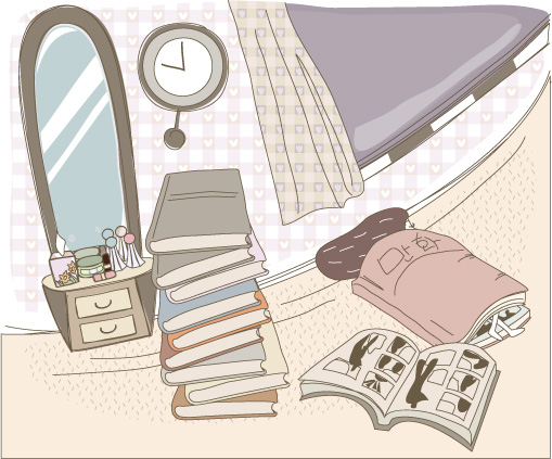 可爱线条插画矢量素材-25