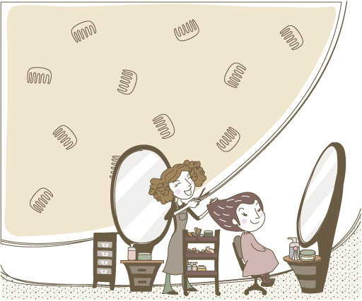 可爱线条插画矢量素材-47