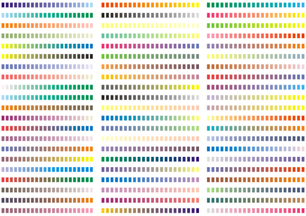 标准色系矢量素材