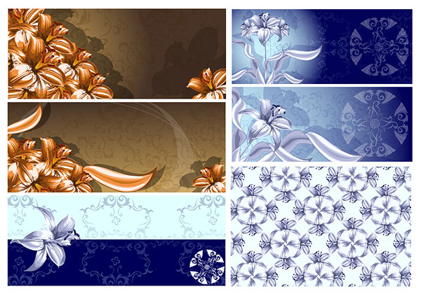 特别的百合花矢量素材