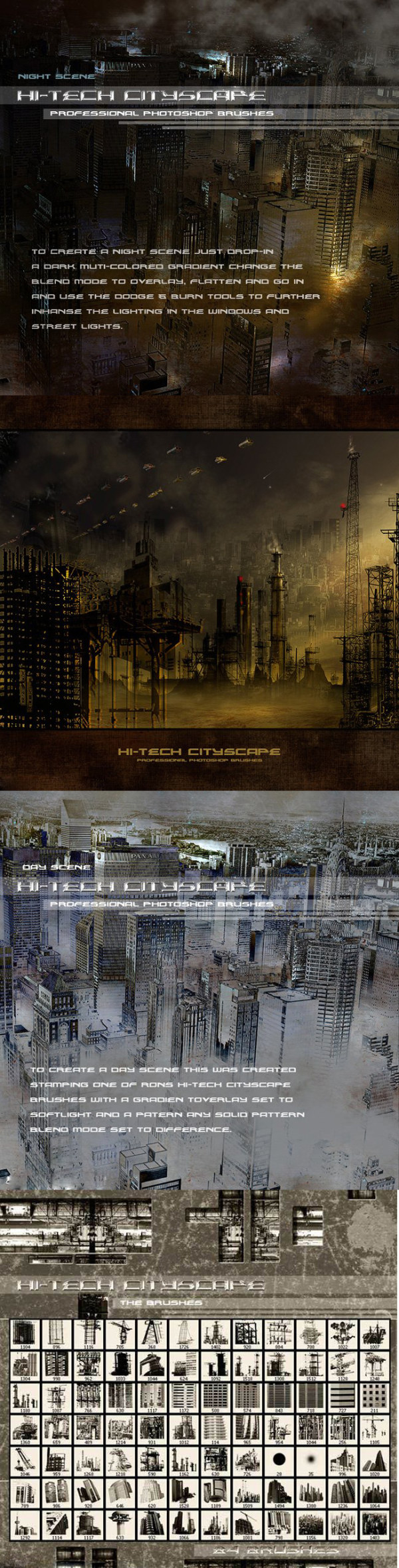  Rons 公司出品的高清晰城市建筑笔刷