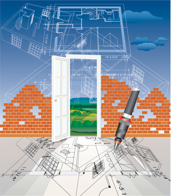 建筑系列矢量素材-7