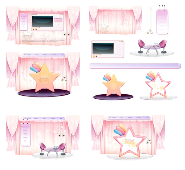 家居风格矢量素材