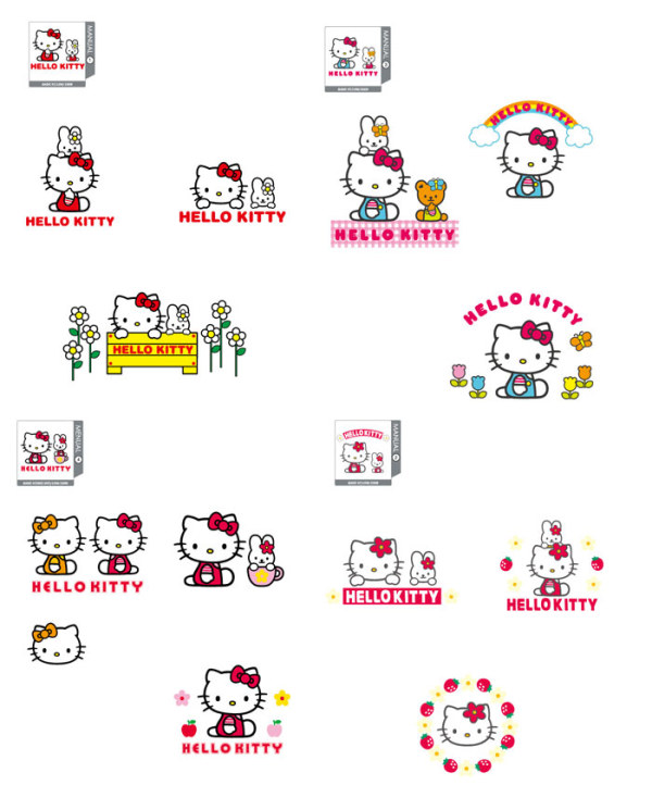 hello&nbsp;kitty&nbsp;官方矢量1-4