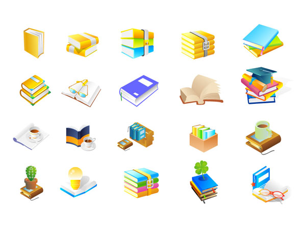 书籍系列图标矢量素材之十