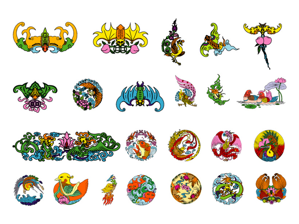 中国古典矢量素材之三