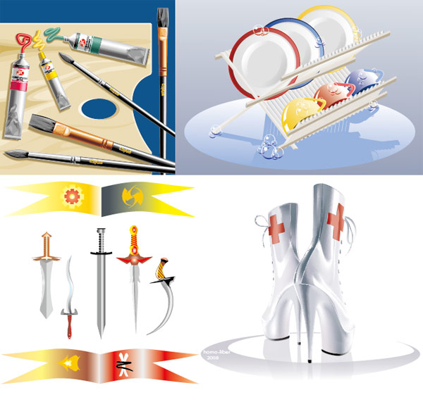 4款精致的矢量素材