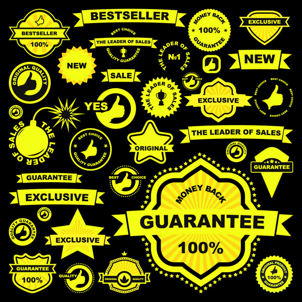 各种形状的装饰矢量素材-2