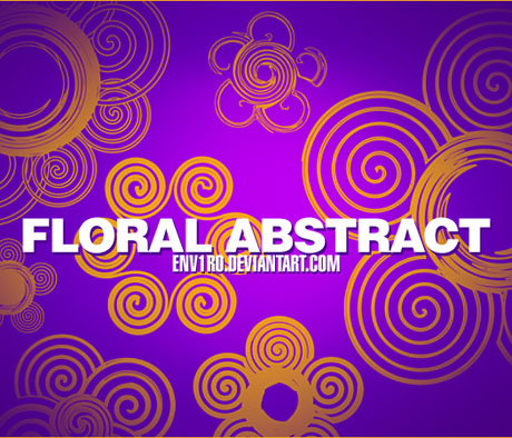 旋转花纹ps笔刷素材