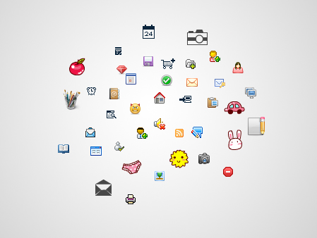 个人收藏的近万个各种风格图标（可能你有&nbsp;那么就给那些没有的朋友用吧）