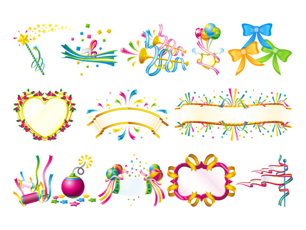 彩带矢量素材