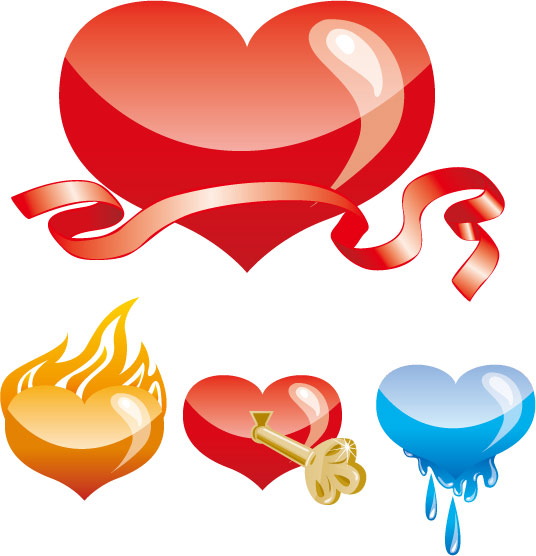 特别心形矢量素材