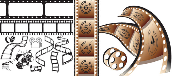 电影主题矢量素材