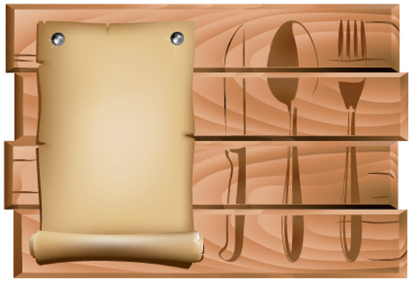 餐厅菜单模板矢量素材