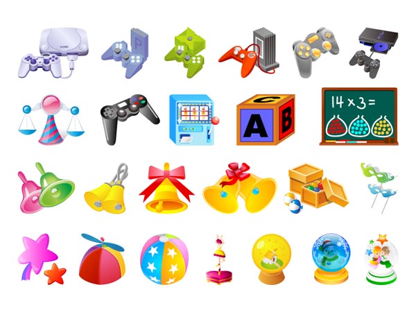 矢量儿童玩具素材之四