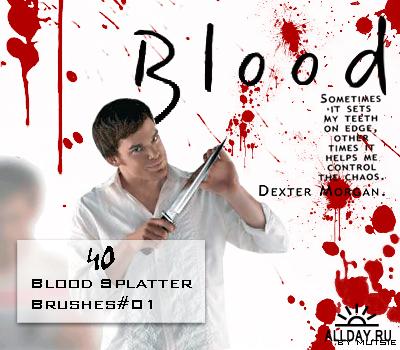 滴血、溅血、血迹、血渍ps笔刷（Blood&nbsp;Splatter&nbsp;Brushes）