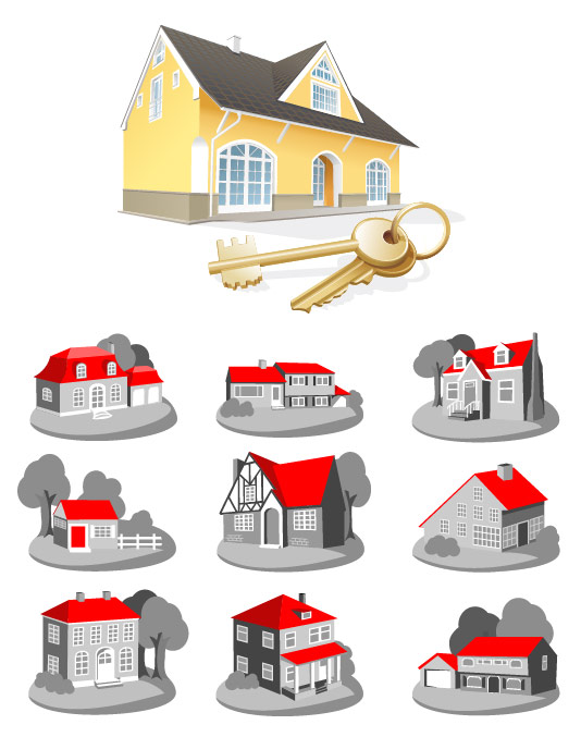 房子图标矢量素材