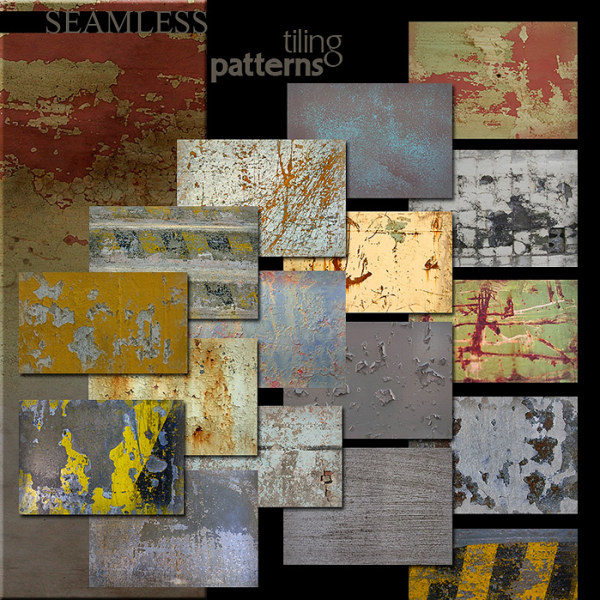 Ron's&nbsp;&nbsp;公司出品的高清晰陈旧脱落、斑驳污迹图案合集（之二）