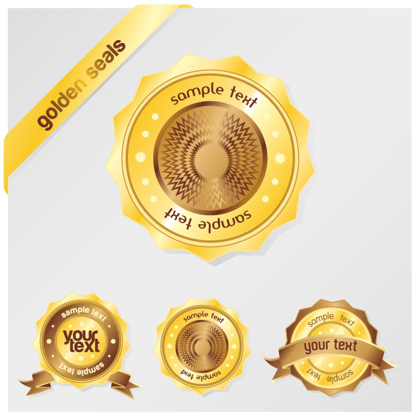 金黄色销售吊牌矢量素材