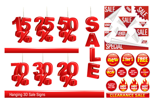 销售装饰图标图形矢量素材