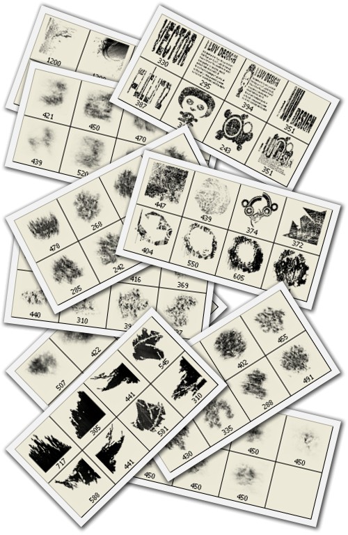 高清晰顶级颓废类PS笔刷集