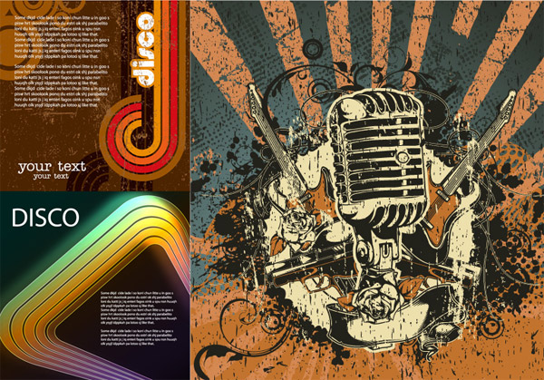 disco主题矢量素材