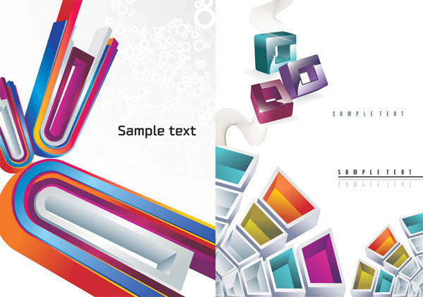 立体图形矢量素材