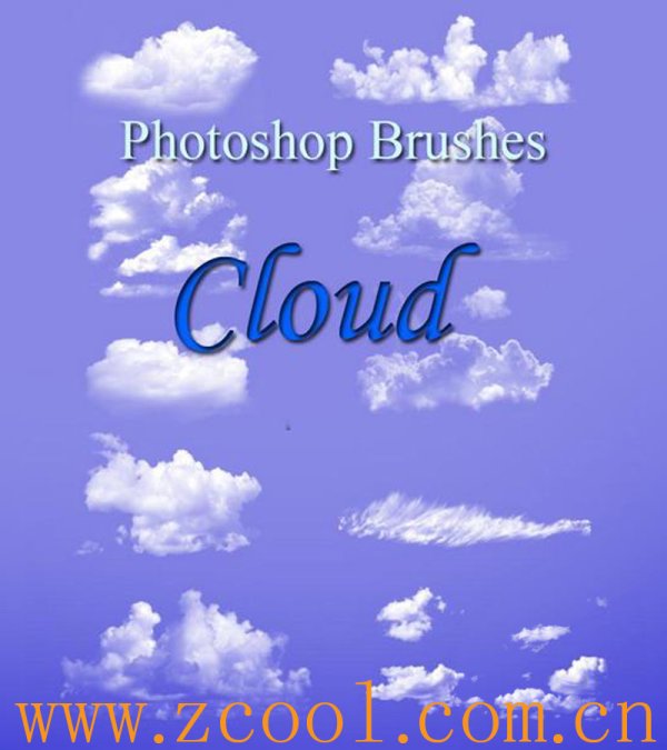 高清晰蓝天白云PS笔刷(之一)