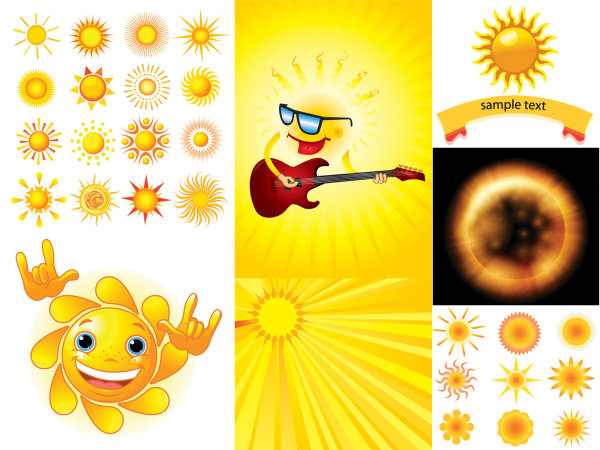 太阳专辑矢量素材