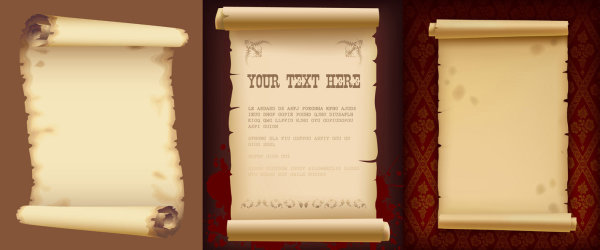 旧牛皮纸矢量素材