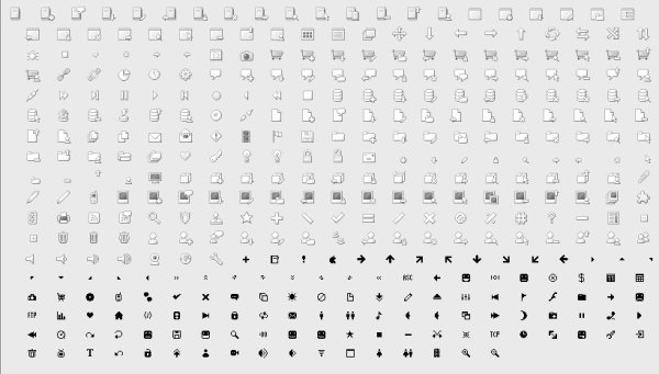 2套共300多个网页装饰小图标gif图标