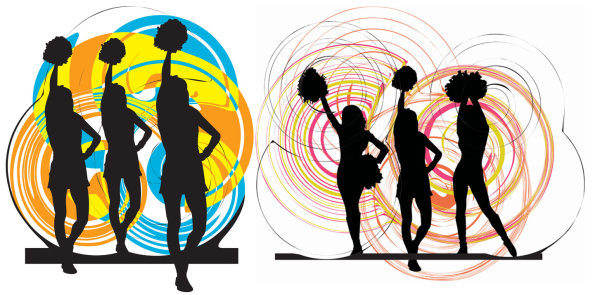 拉拉队员矢量素材