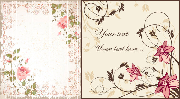 时尚花纹矢量素材