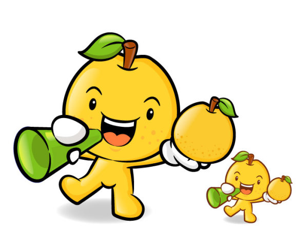 超有爱的卡通水果矢量素材2