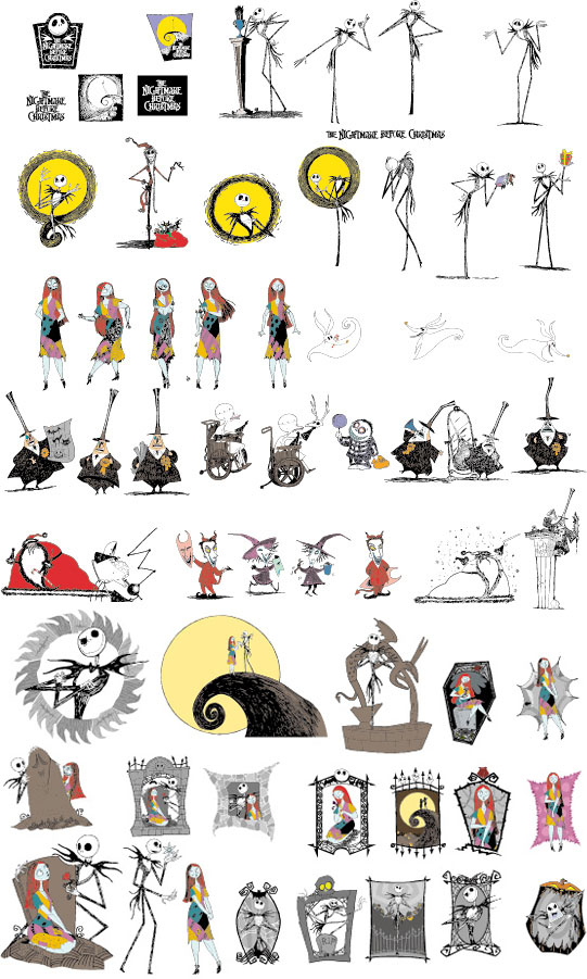 圣诞夜惊魂 The Nightmare Before Christmas矢量素材