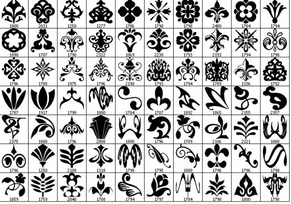 各种样式花纹笔刷