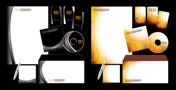 {两款VI-信封信纸}矢量素材