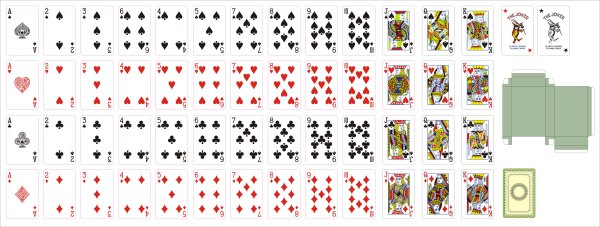 精细矢量扑克 CDR