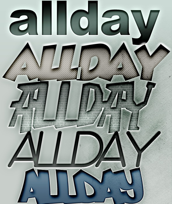 5款网纹字效PS样式（含MAC系统文件）