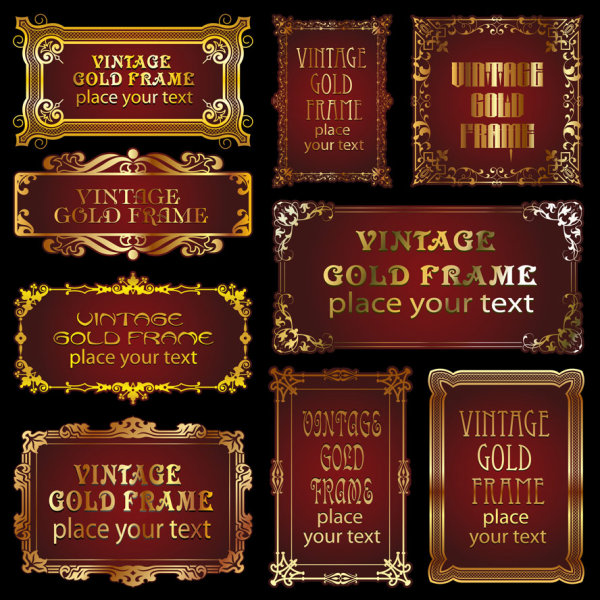 华丽的欧式标签&mdash;矢量素材