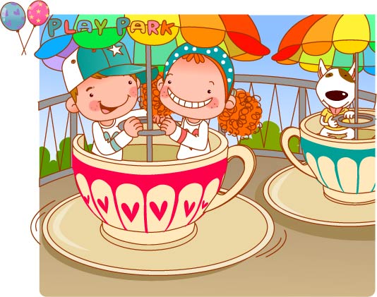 大头女孩生活矢量10