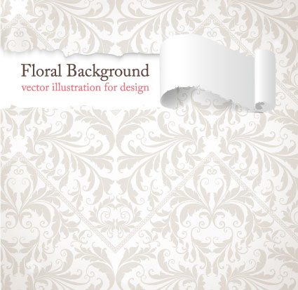 欧式华丽底纹矢量素材-3