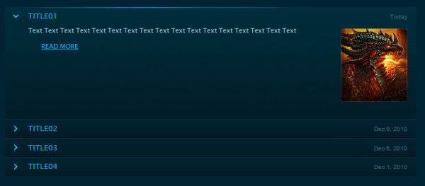 暴雪官方网站的手风琴切换效果&nbsp;CSS&nbsp;&&nbsp;jQuery