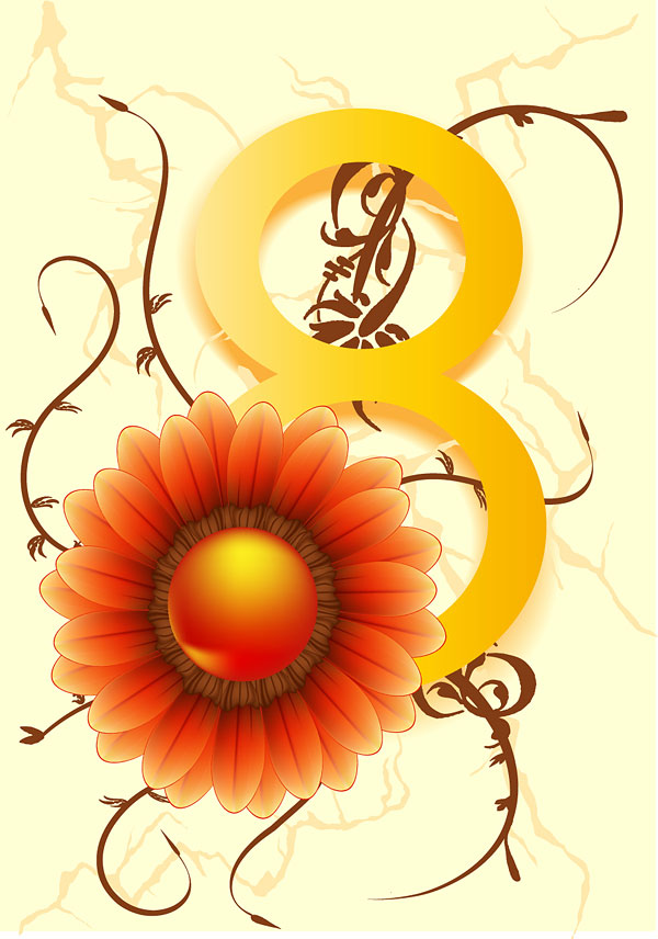 38妇女节主题矢量素材-1